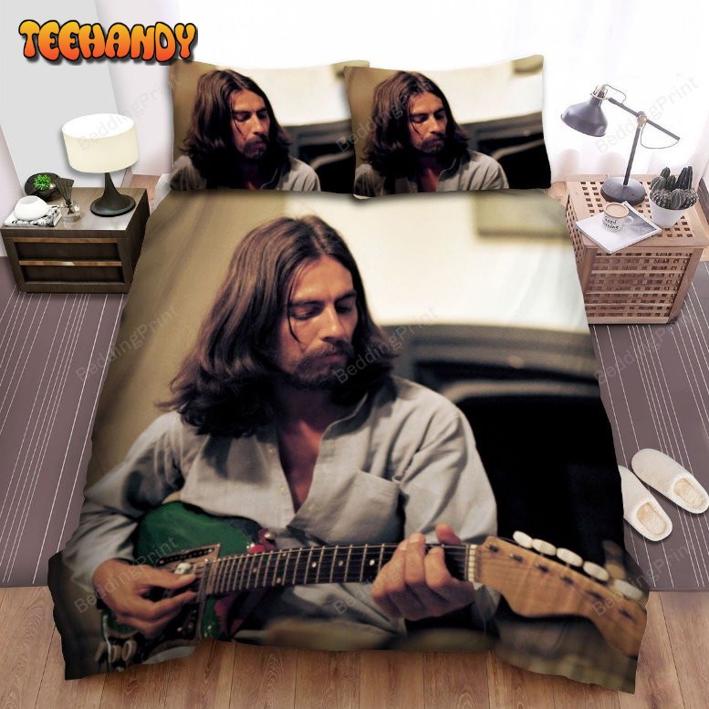 George Harrison With Guitar Photo Bedding Sets