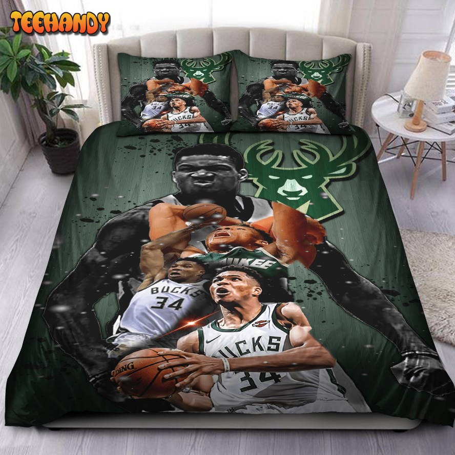 Giannis Antetokounmpo Milwaukee Bucks NBA 08 Bedding Set