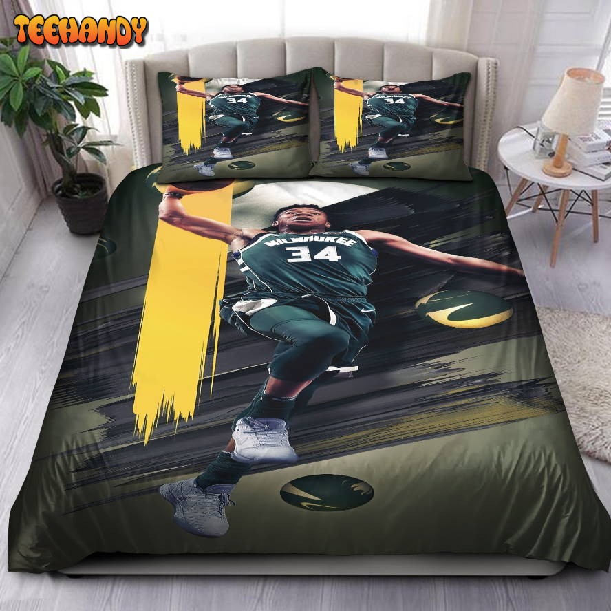 Giannis Antetokounmpo Milwaukee Bucks NBA 11 Bedding Set