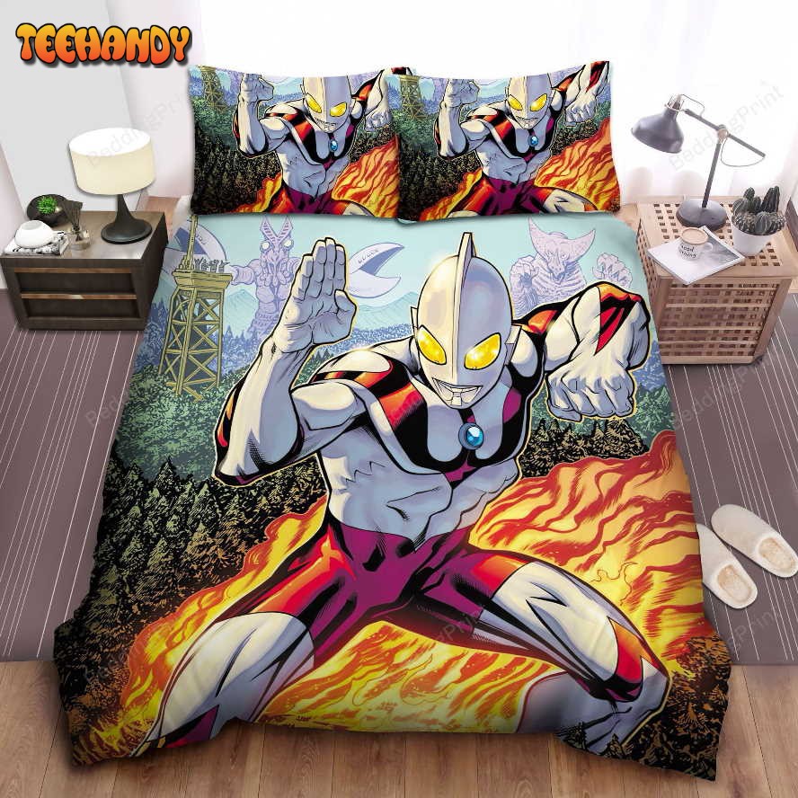 Giant Ultraman Vs. Godzilla Bedding Set