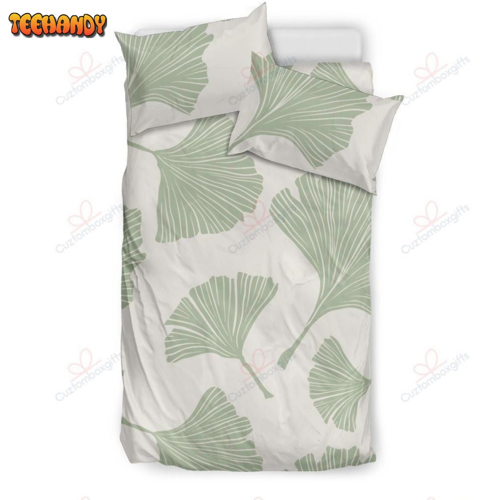 Ginkgo Leaves Pattern Bedding Set