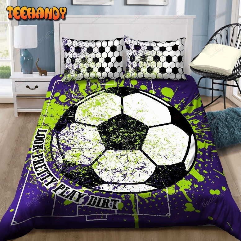 Girls Soccer Bedding Sets