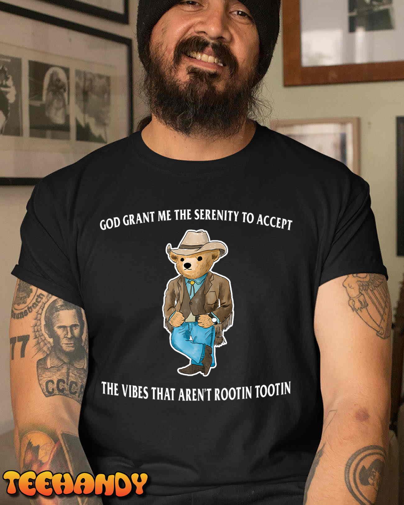 God Grant Me The Serenity To Accept Serenity Bear Official Premium T-Shirt