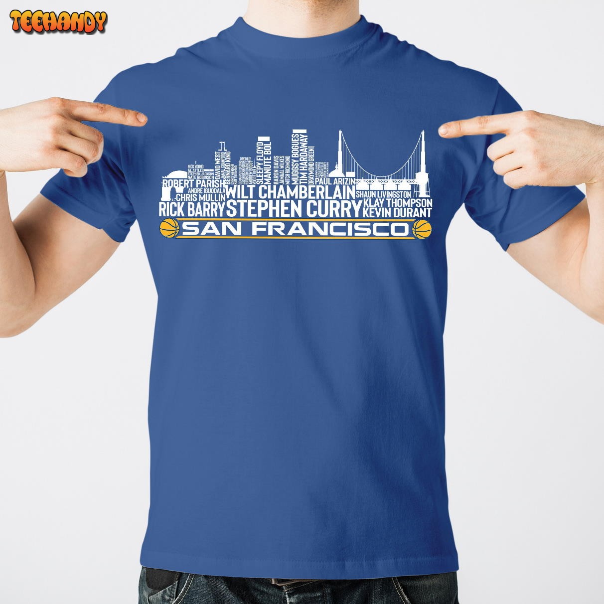 Golden State Basketball Team All Time Legends, San Francisco City Skyline Unisex T Shirt