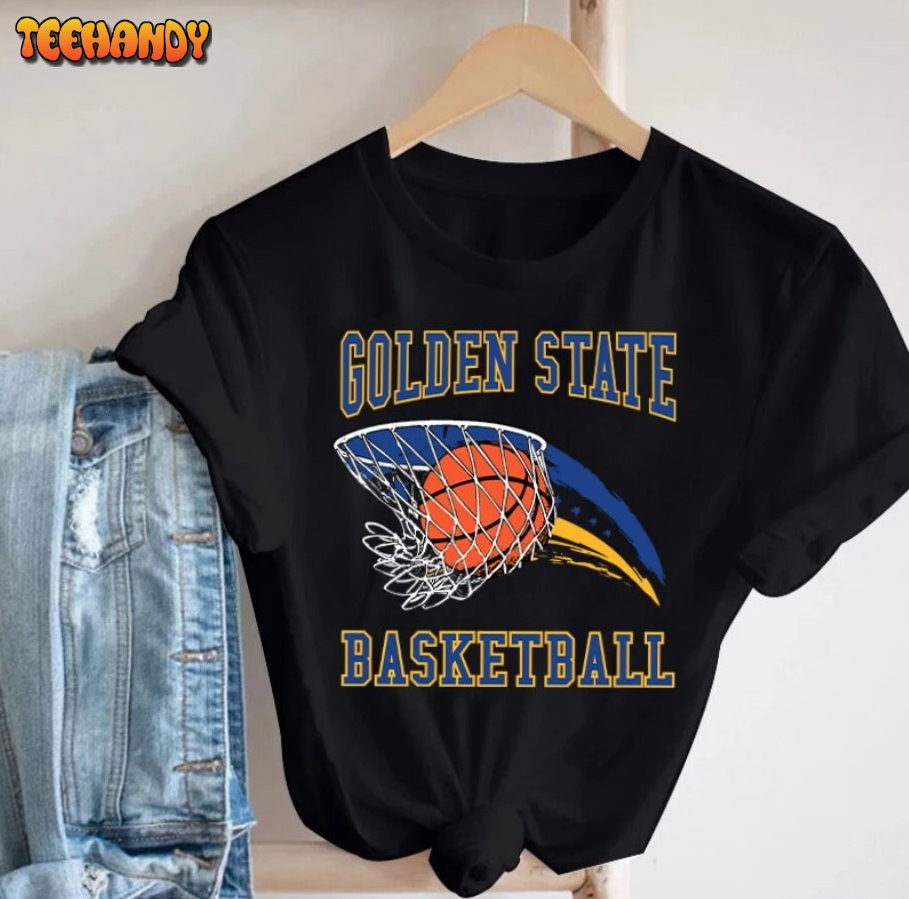 Golden State Basketball Vintage T Shirt, Golden State Basketball Team Retro Shirt