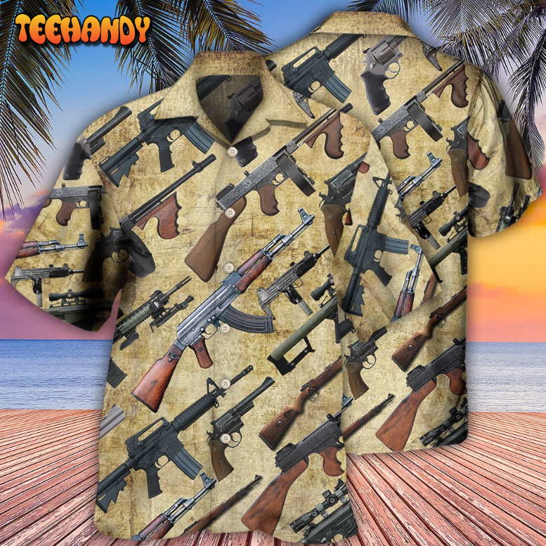 Gun It’s All About Guns Hawaiian Shirt