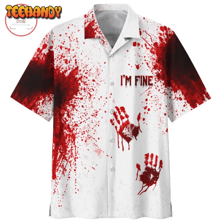 Halloween Blood Hand Hawaiian Shirt