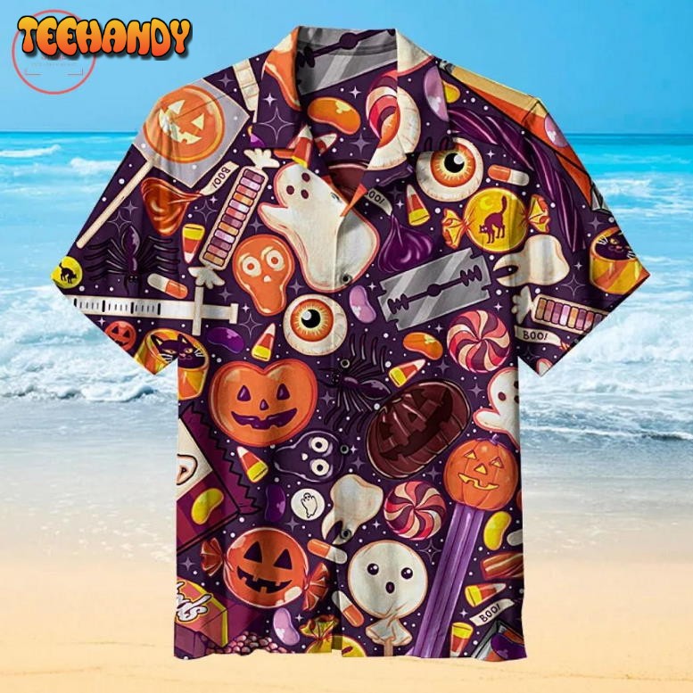 Halloween Candy Hawaiian Shirt