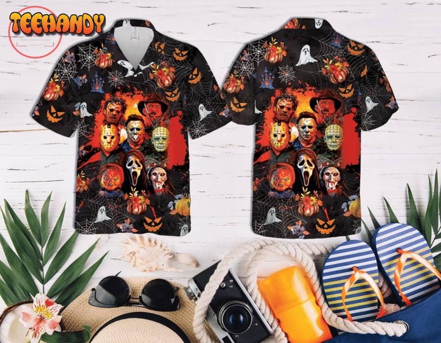 Halloween famous characters Hawaiian Shirt