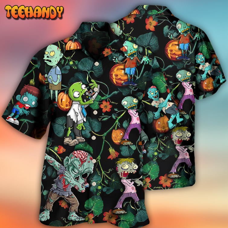 Halloween Zombie Tropical Pumpkin Scary Hawaiian Shirt