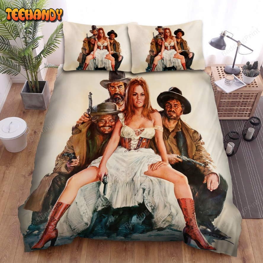 Hannie Caulder Posting The Main Actors Art Poster Bedding Set