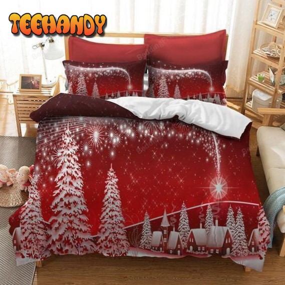 Happy Christmas Night Duvet Cover Bedding Set