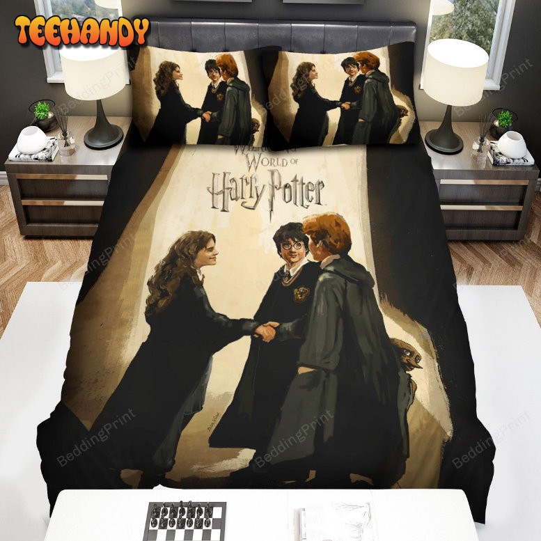 Harry Porter Ron &amp Hermione Friendship Painting Bedding Sets