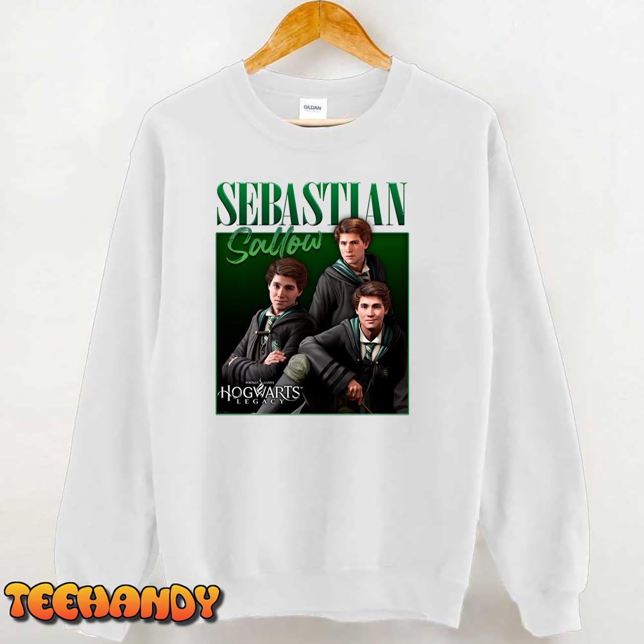 Harry Potter Hogwarts Legacy Sebastian Sallow Collage Long Sleeve T-Shirt