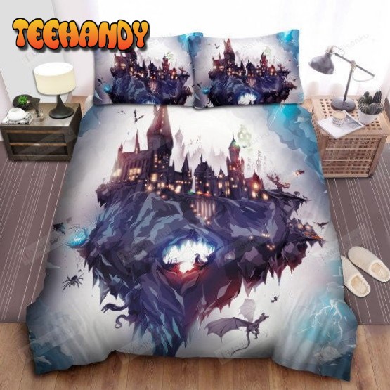 Harry Potter Hogwarts School Of Witchcraft And Wizardry Illustration Bedding Set