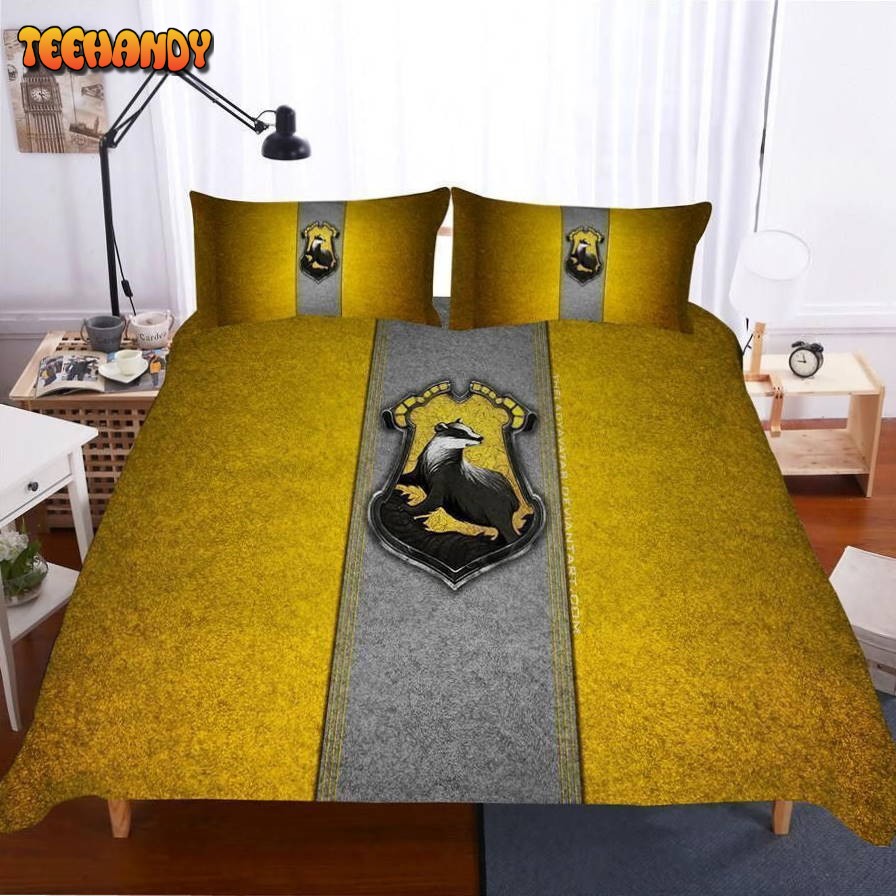 Harry Potter Hufflepuff Campus Badge Bedding Set