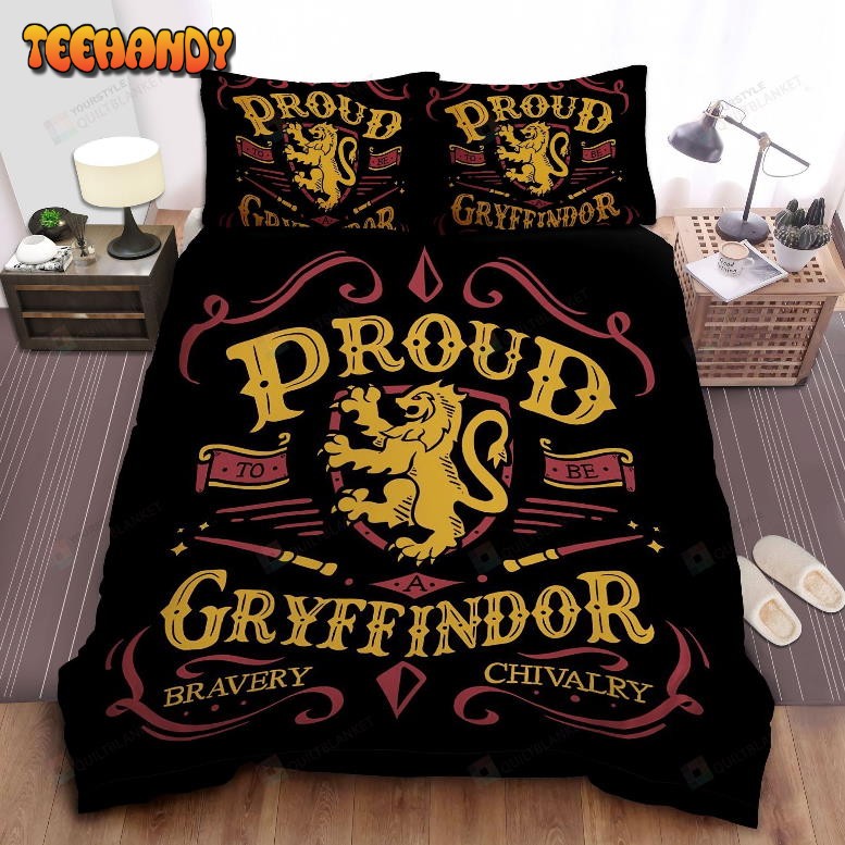 Harry Potter Proud To Be A Gryffindor Bravery And Chivalry Bedding Sets