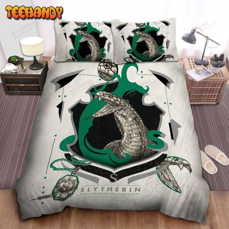 Harry Potter Slytherin House Badge Illustration Bedding Sets