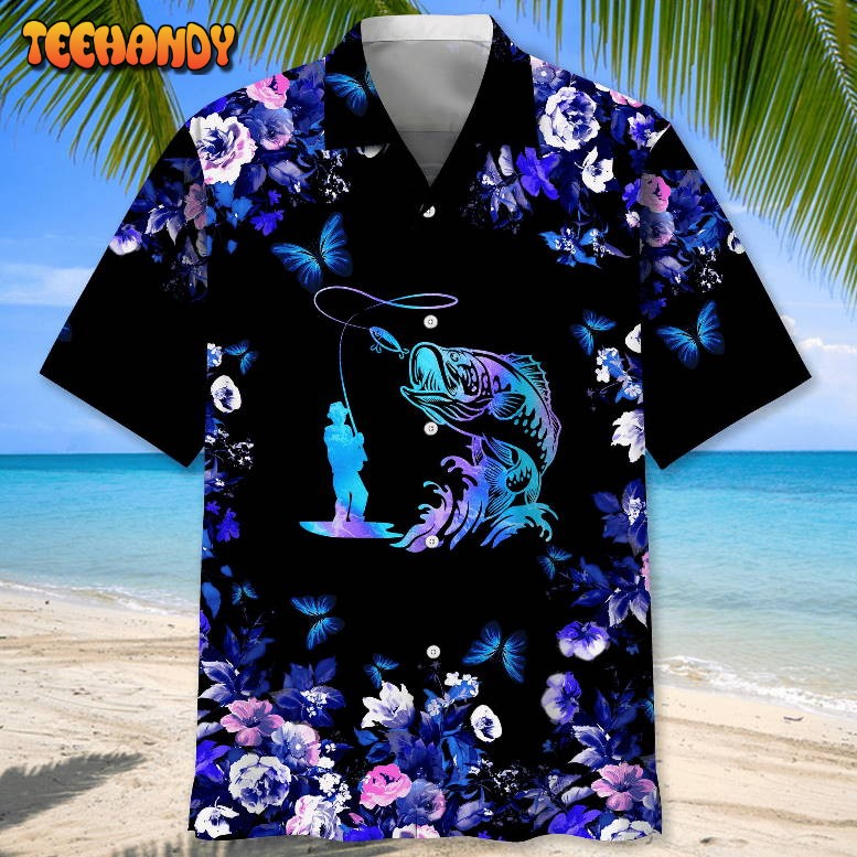 Hibiscus Nature Fishing Hawaiian Shirt