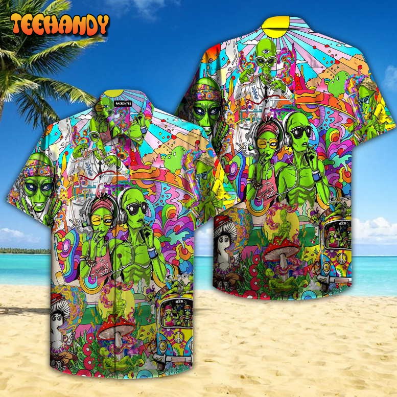 Hippie Alien V1 Hawaiian Shirt