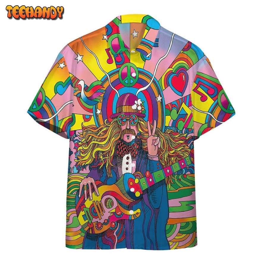 Hippie Psychedelic Hawaiian Shirt