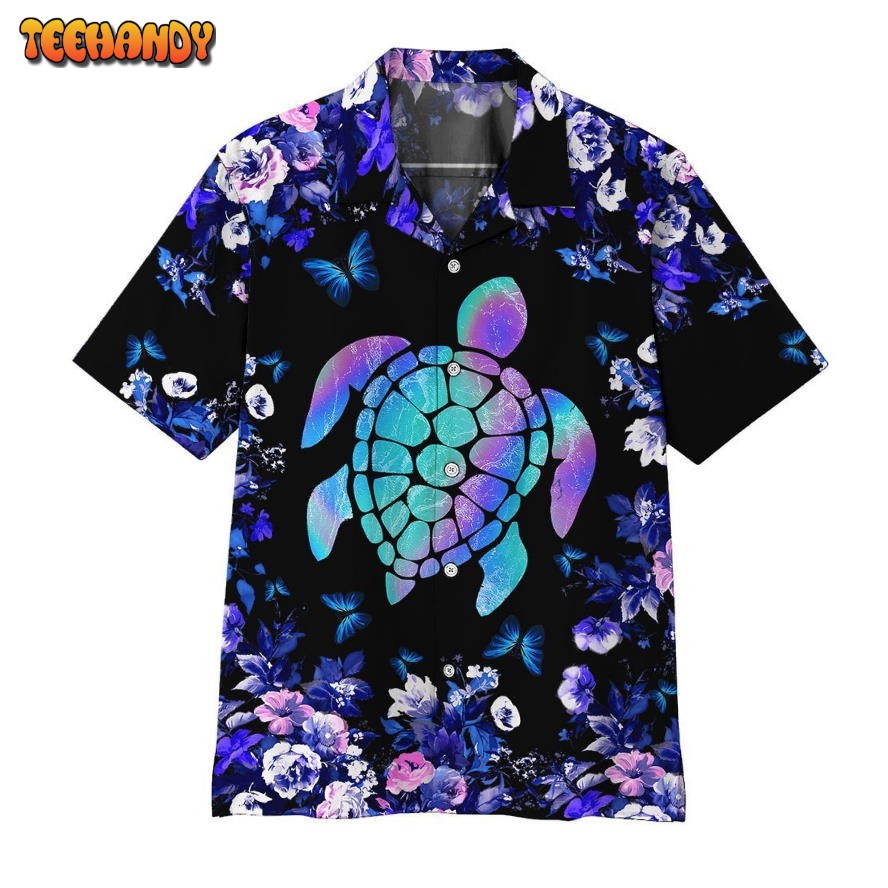 Holographic Turtle Hawaiian Shirt