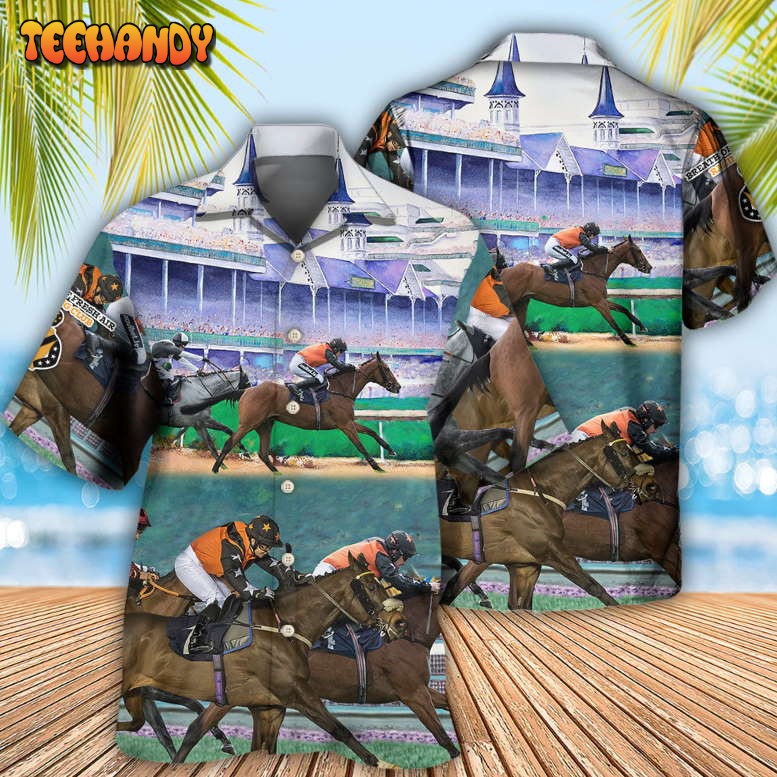 Horse Racing So Cool Hawaiian Shirt