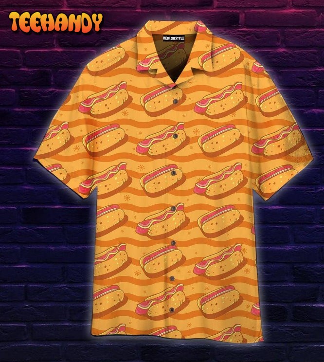 Hot Dogs Seamless Art Hawaiian Shirt