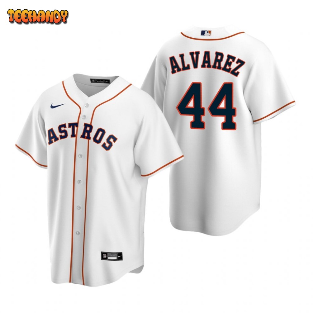 Houston Astros Yordan Alvarez White Replica Home Jersey