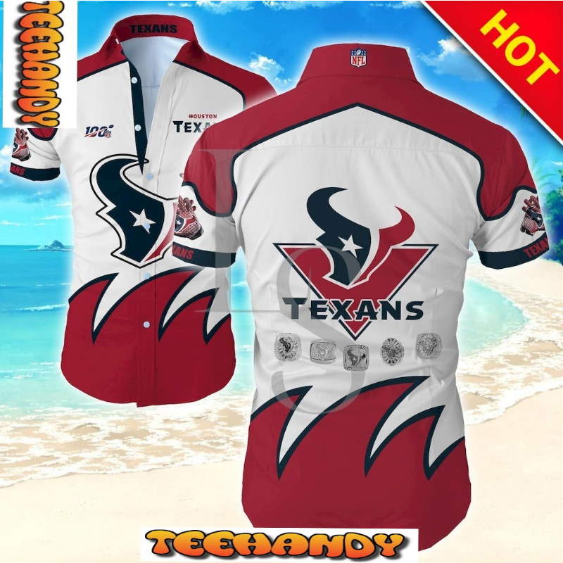 Houston Texans 100Th Anniversary Hawaiian Shirt