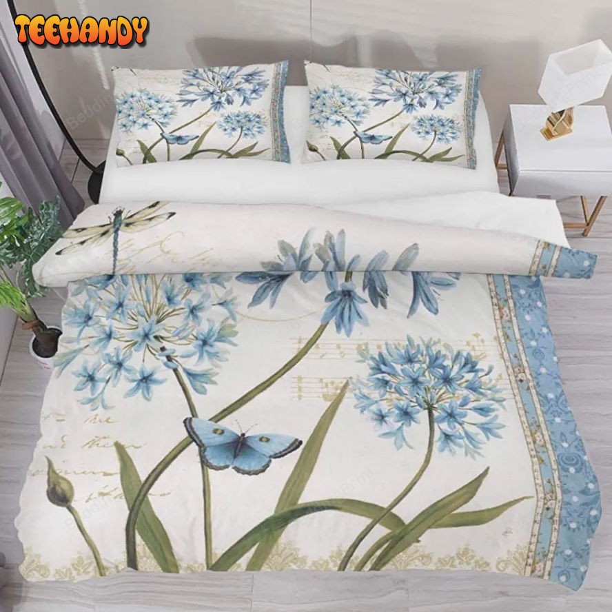 Hyacinth Flowers Butterfly Bedding Sets