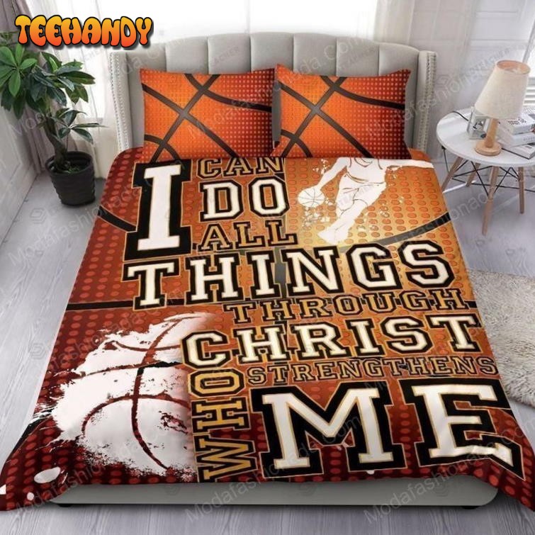 I Can Do All Things Through Christ Who Strengthens Me Basketball Sport 20 Bedding Sets