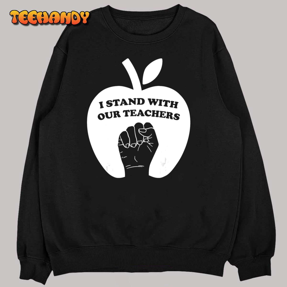 I Stand With Our Teachers & Stand Against Book Banning! T-Shirt