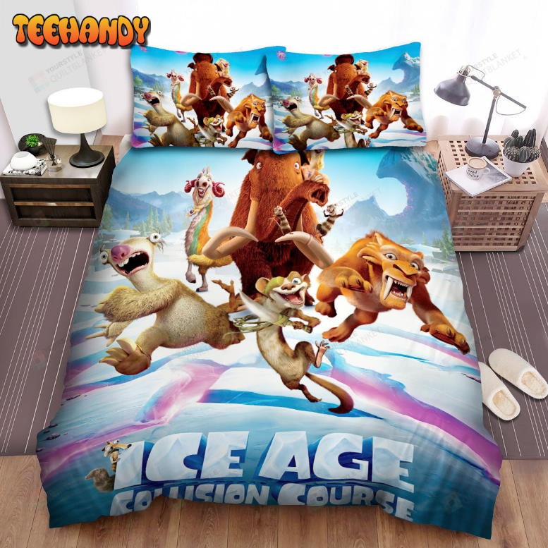 Ice Age Collision Course Movie Poster 2 Bedding Sets