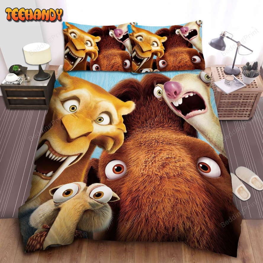 Ice Age Wide Eyes Open Bed Sheets Duvet Cover Bedding Sets