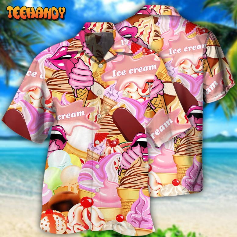 Ice Cream Color Style Hawaiian Shirt