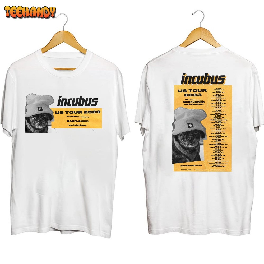 Incubus Band US Summer Tour 2023 Shirt, Incubus Band 2023 Concert Shirt