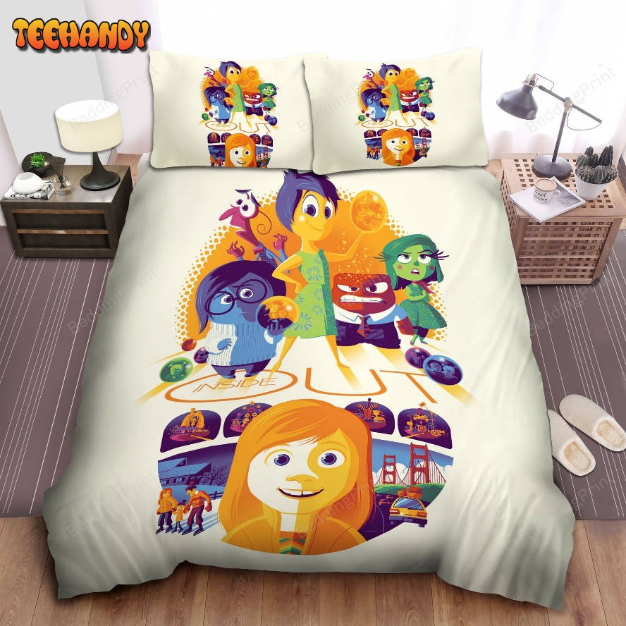 Inside Out Digital Art Movie Poster Bedding Set