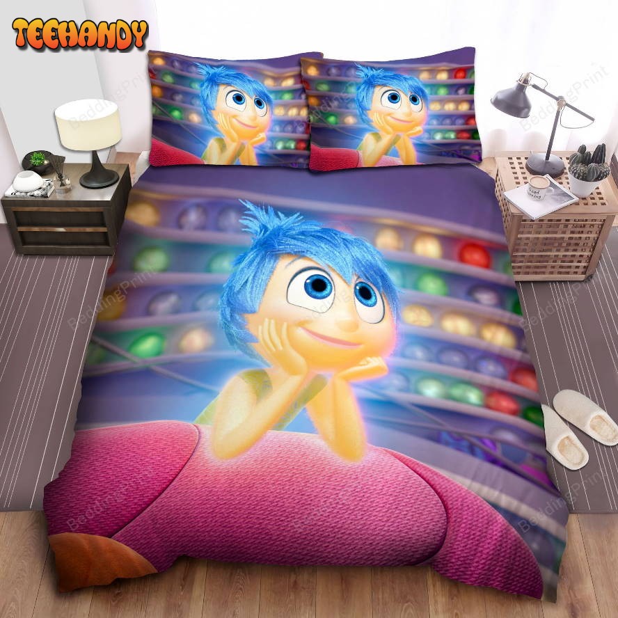 Inside Out Joy Emotion Of Riley Portrait Bedding Set