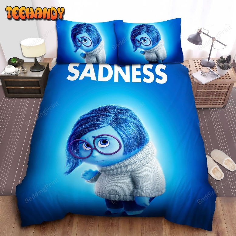 Inside Out Sadness Emotion Of Riley Illustration Bedding Sets