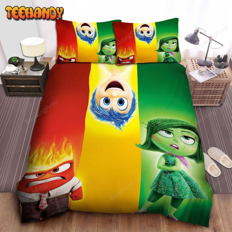 Inside Out The Five Emotions Of Riley Split Artwork Bedding Sets