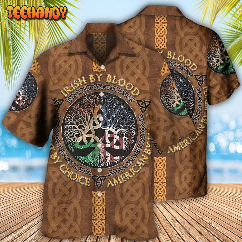 Irish By Blood Leather Hawaiian Shirt