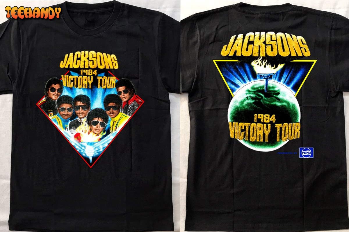 Jacksons Victory Tour 1984 T-Shirt, Michael Jackson And The