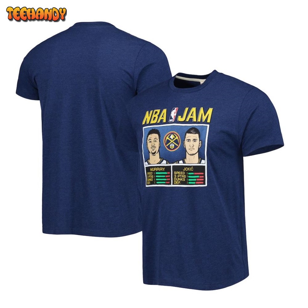 Jamal Murray & Nikola Jokic Denver Nuggets NBA Jam Tri-Blend T-Shirt