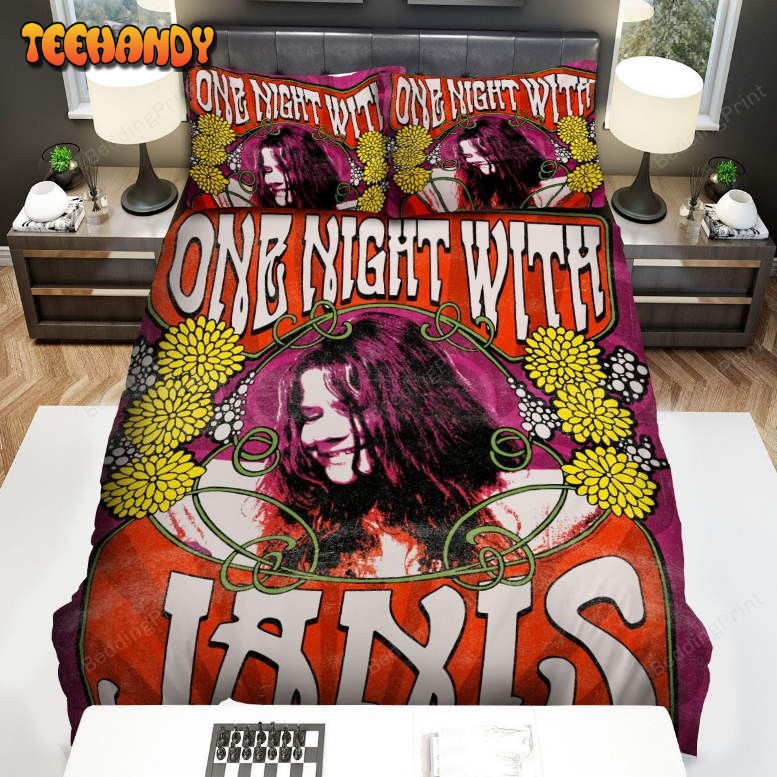 Janis Joplin One Night With Janis Joplin Poster Bedding Sets