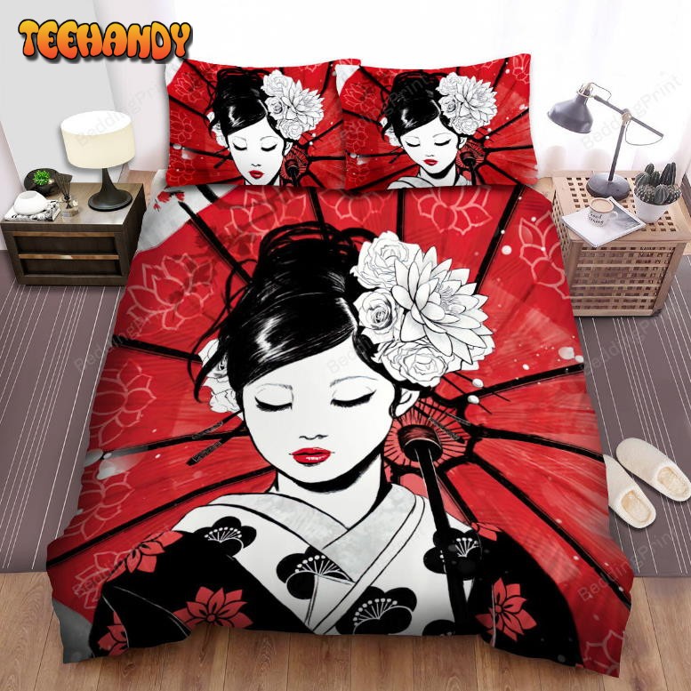 Japan Art Geisha Bedding Sets