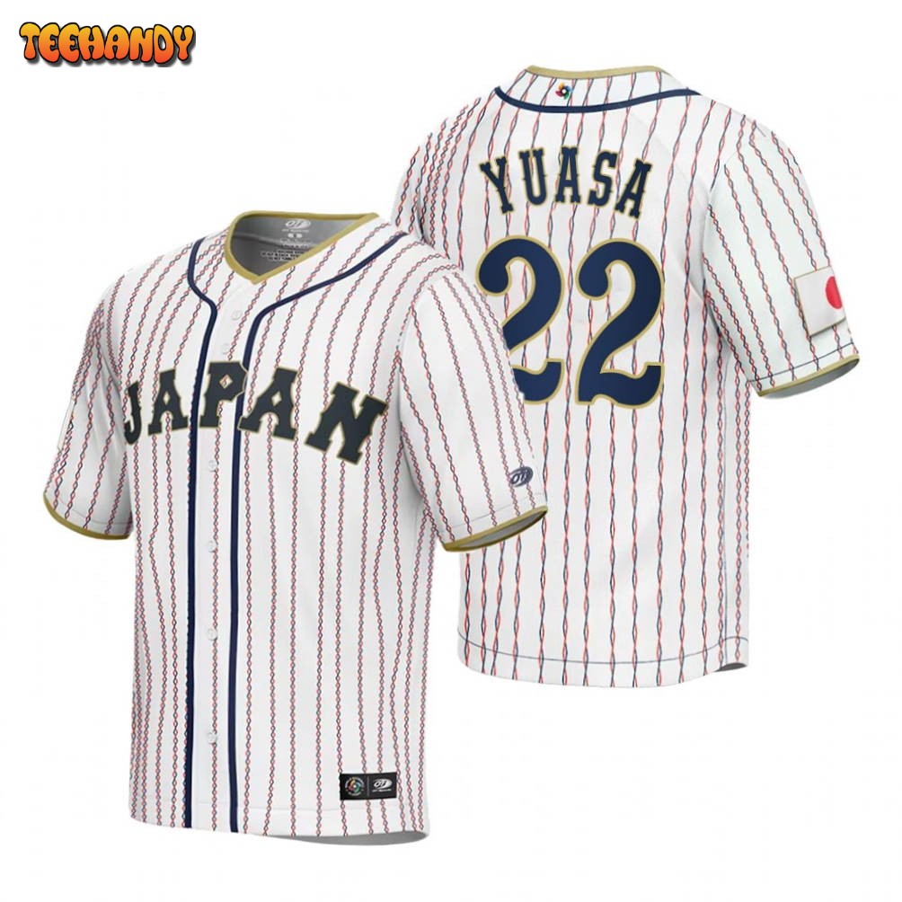 Japan Atsuki Yuasa White 2023 World Baseball Classic Jersey