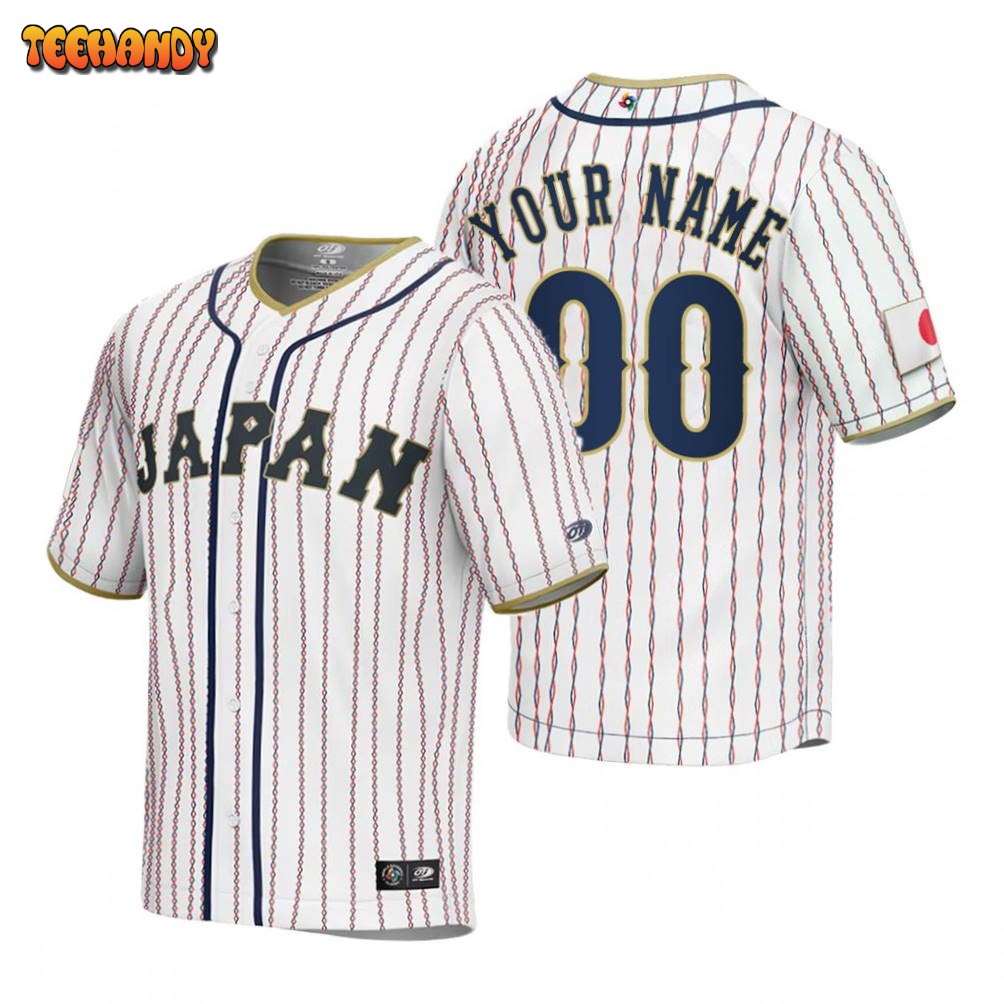 Japan Custom White 2023 World Baseball Classic Jersey