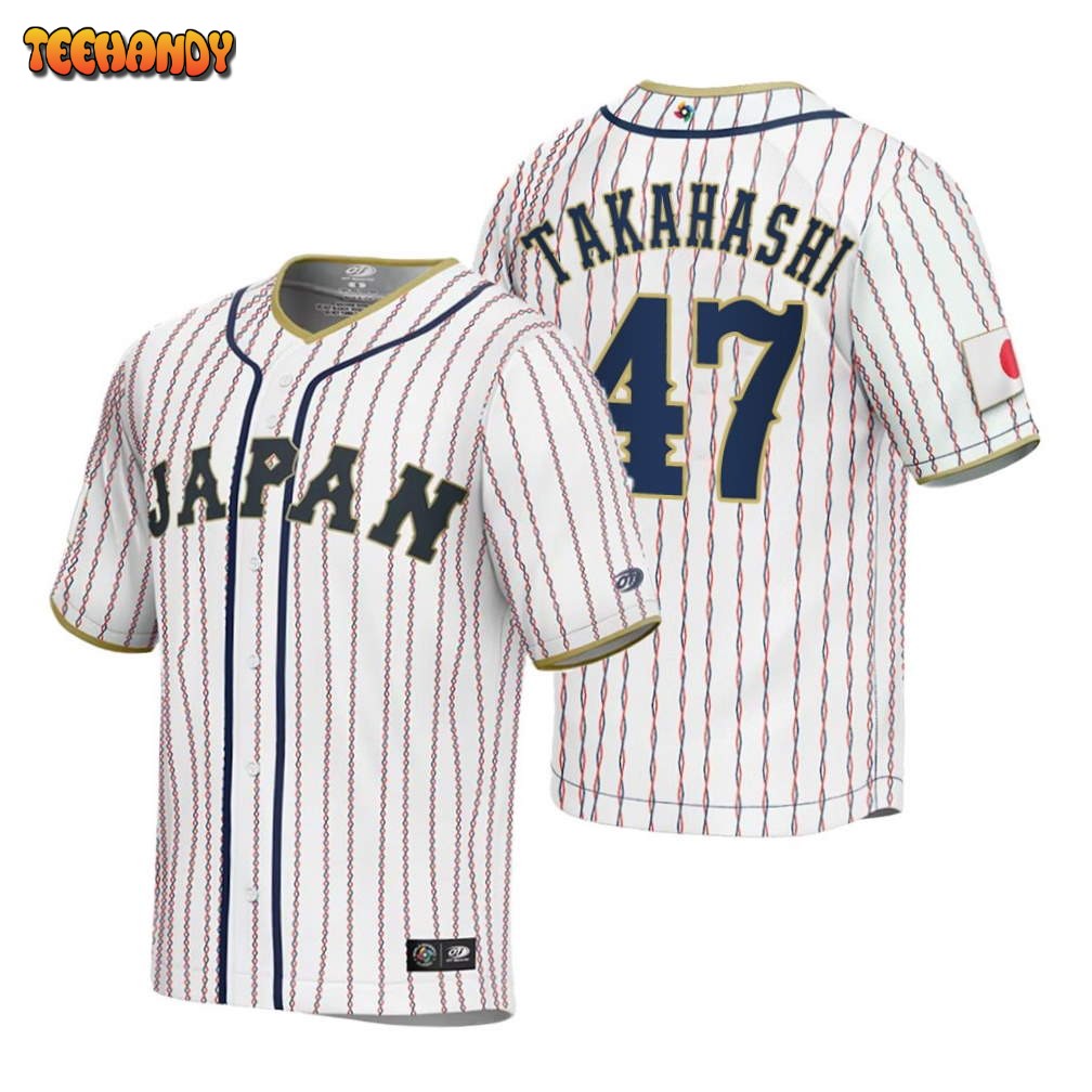 Japan Keiji Takahashi White 2023 World Baseball Classic Jersey