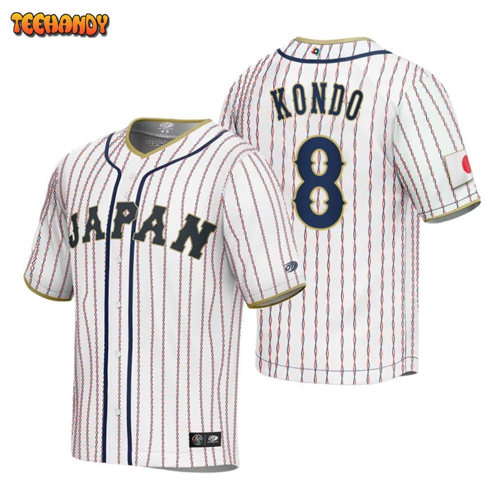 Japan Kensuke Kondo White 2023 World Baseball Classic Jersey